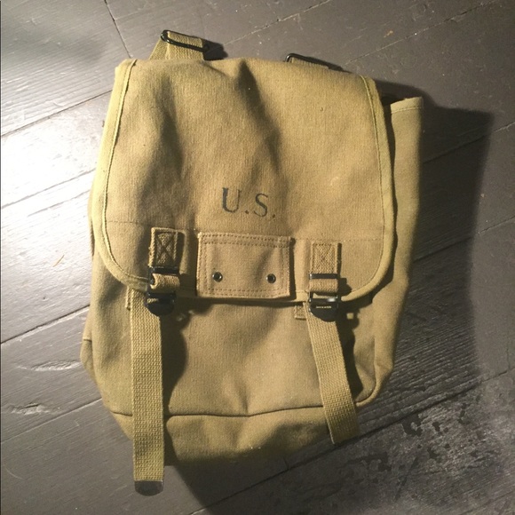 Bags | Vintage Us Army Backpack | Poshmark